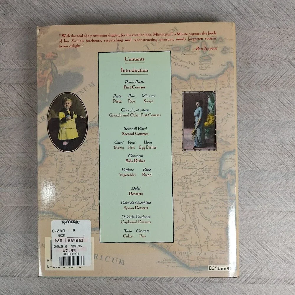 Mimmetta Lo Monte's Classic Sicilian Cooking Vintage Italian Cookbook Hardcover